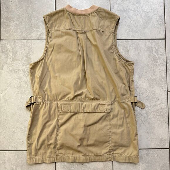 Vintage Columbia Vest Men's Large Long Pockets Brown Utility Fishing Hunting - Picture 4 of 7